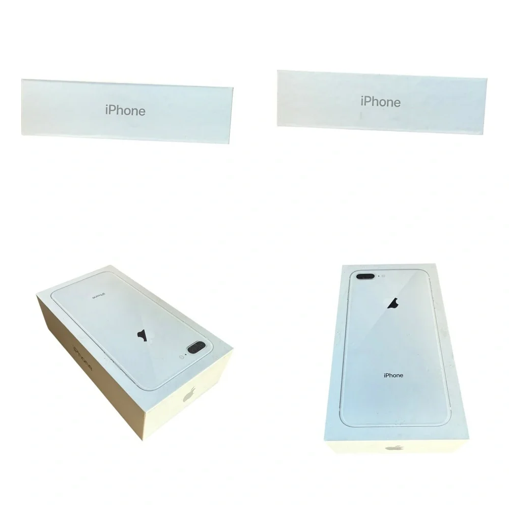 EMPTY BOX ONLY Apple iPhone 8 Plus Genuine Silver 64GB Box Sticker Decal